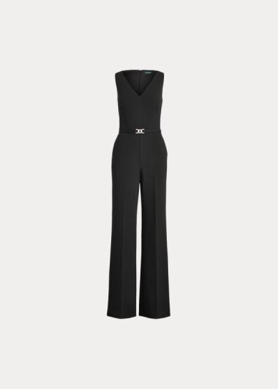 Jumpsuits Ralph Lauren Mujer Negros - Belted Jersey - TUXHL1058